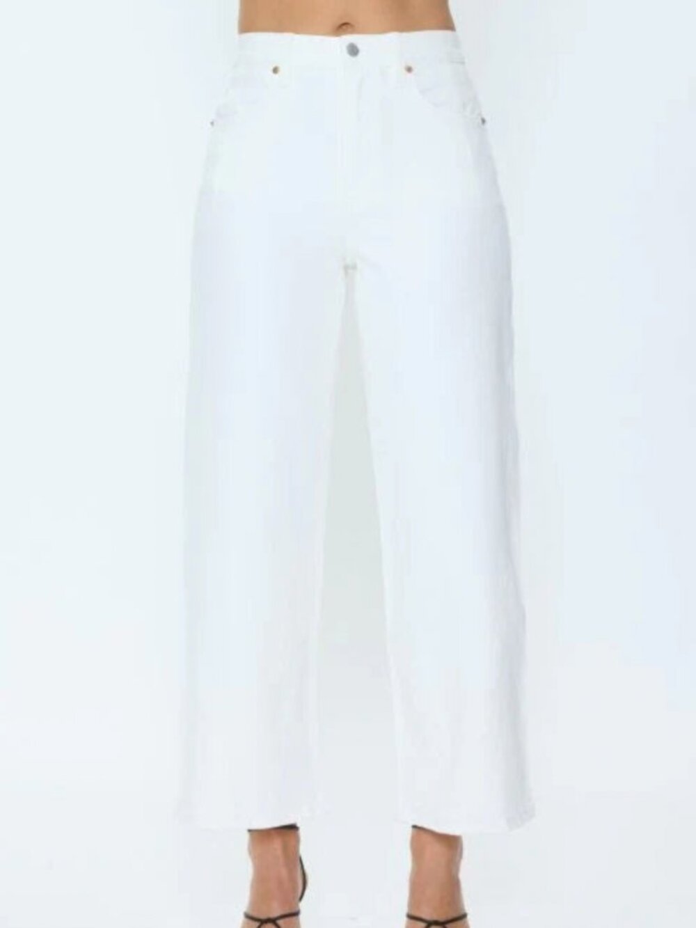 KYRA High Rise Bowed Leg in Antique White